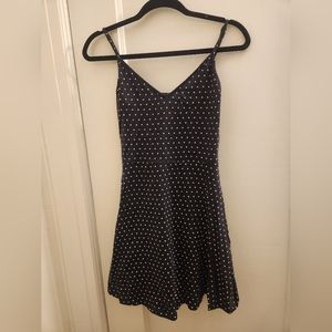 H&M polka dot skater dress size small.